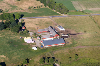 Hunna im Bundesland Kronoberg, Schweden von oben gesehen