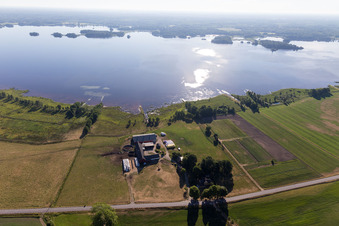 Hunna im Bundesland Kronoberg, Schweden aus der Drohnenperspektive