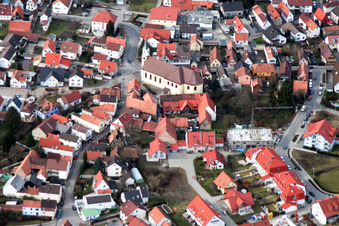 Maximiliansau Zentrum in Wörth am Rhein im Bundesland Rheinland-Pfalz, Deutschland