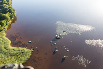 Hunna im Bundesland Kronoberg, Schweden von der Drohne aus gesehen