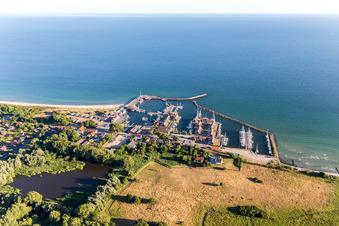 Borre im Bundesland Sjælland, Dänemark aus der Luft