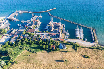 Borre im Bundesland Sjælland, Dänemark von oben gesehen