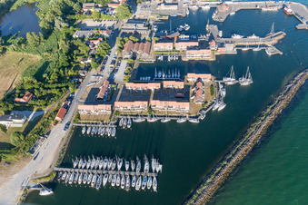 Drohnenaufname von Borre im Bundesland Sjælland, Dänemark