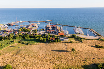 Drohnenbild von Borre im Bundesland Sjælland, Dänemark
