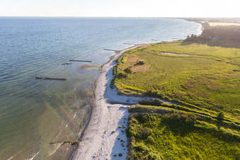 Borre im Bundesland Sjælland, Dänemark von einer Drohne aus