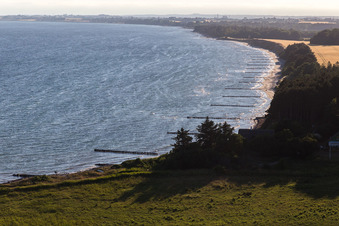 Borre im Bundesland Sjælland, Dänemark von der Drohne aus gesehen