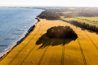 Luftaufnahme von Borre im Bundesland Sjælland, Dänemark
