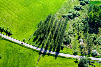 Rothbach im Bundesland Bas-Rhin, Frankreich aus der Vogelperspektive