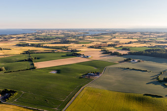 Borre im Bundesland Sjælland, Dänemark aus der Luft