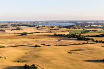 Stege im Bundesland Sjælland, Dänemark aus der Vogelperspektive