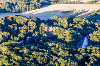 Drohnenaufname von Stege im Bundesland Sjælland, Dänemark