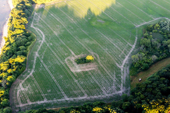 Borre im Bundesland Sjælland, Dänemark aus der Drohnenperspektive