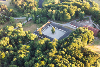 Borre im Bundesland Sjælland, Dänemark aus der Luft