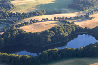 Borre im Bundesland Sjælland, Dänemark von oben gesehen