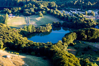 Borre im Bundesland Sjælland, Dänemark vom Flugzeug aus