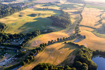 Drohnenaufname von Borre im Bundesland Sjælland, Dänemark