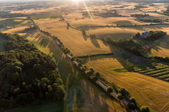 Drohnenbild von Borre im Bundesland Sjælland, Dänemark
