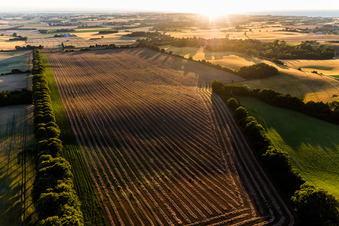 Luftbild von Borre im Bundesland Sjælland, Dänemark