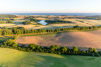 Luftaufnahme von Borre im Bundesland Sjælland, Dänemark