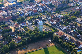Am Wasserturm im Ortsteil Böhl in Böhl-Iggelheim im Bundesland Rheinland-Pfalz, Deutschland