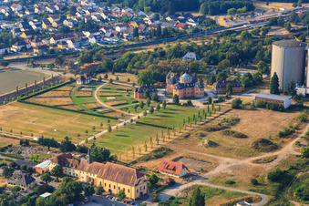 Luftaufnahme von Eremitage Waghäusel im Bundesland Baden-Württemberg, Deutschland
