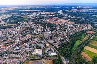 Luftbild von Sondernheimer Straße in Germersheim im Bundesland Rheinland-Pfalz, Deutschland