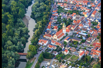 Kath. Kirche am Altrhein in Ketsch im Bundesland Baden-Württemberg, Deutschland
