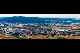 Panorama in Eppelheim im Bundesland Baden-Württemberg, Deutschland