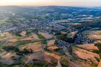 Fürth von Südosten im Bundesland Hessen, Deutschland