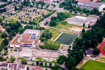 Schulgebäude der IGS Rülzheim in Rülzheim im Bundesland Rheinland-Pfalz, Deutschland
