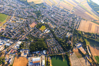 Ortsübersicht aus Westen in Neuhofen im Bundesland Rheinland-Pfalz, Deutschland