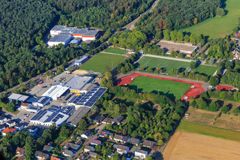 Zentrale Sportanlage Herxheim in Herxheim bei Landau im Bundesland Rheinland-Pfalz, Deutschland