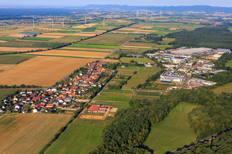 Industriegebiet Horst von Osten im Ortsteil Minderslachen in Kandel im Bundesland Rheinland-Pfalz, Deutschland