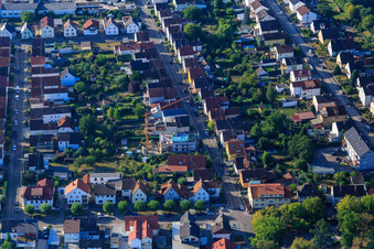 Baustelle in der Waldstr in Kandel im Bundesland Rheinland-Pfalz, Deutschland