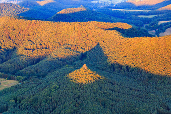 Bundsandsteinfels Rötzenfels im Ortsteil Gossersweiler in Gossersweiler-Stein im Bundesland Rheinland-Pfalz, Deutschland