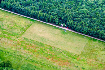 Modellflugplatz des MSC Rülzheim von Nordwesten im Bundesland Rheinland-Pfalz, Deutschland