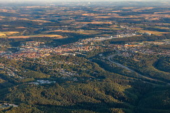Luftbild von Pirmasens im Bundesland Rheinland-Pfalz, Deutschland