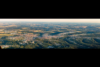 Luftaufnahme von Panorama in Lemberg im Bundesland Rheinland-Pfalz, Deutschland
