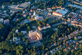 Luft- und Badepark, Städtisches Krankenhaus in Pirmasens im Bundesland Rheinland-Pfalz, Deutschland