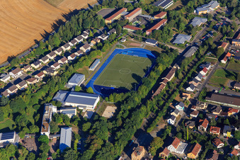 Realschule plus Meisenheim und Paul-Schneider-Gymnasium mit Sportplatz im Bundesland Rheinland-Pfalz, Deutschland