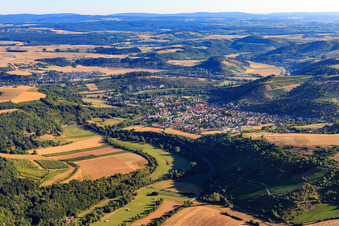Ortansicht aus Süden in Odernheim am Glan im Bundesland Rheinland-Pfalz, Deutschland