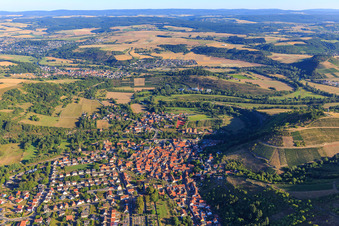 Altstadt aus Süden unterm Humberg in Odernheim am Glan im Bundesland Rheinland-Pfalz, Deutschland