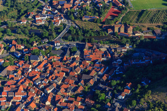 Luftbild von Altstadt aus Süden in Odernheim am Glan im Bundesland Rheinland-Pfalz, Deutschland