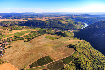 Hochfläche über der Nahe in Duchroth im Bundesland Rheinland-Pfalz, Deutschland