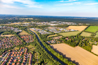 Ort entlang der B209 im Ortsteil Kaltenmoor in Lüneburg im Bundesland Niedersachsen, Deutschland