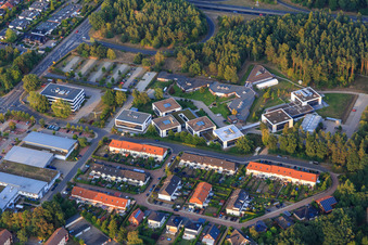 Luftbild von Campus- Gebäude der Werum Software & Systems AG und Werum IT Solutions GmbH in Lüneburg im Ortsteil Lüne-Moorfeld im Bundesland Niedersachsen, Deutschland