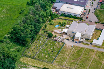 Paintball Arena im Ortsteil Minderslachen in Kandel im Bundesland Rheinland-Pfalz, Deutschland
