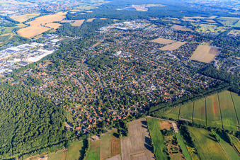 Ortsansicht aus Südosten in Adendorf im Bundesland Niedersachsen, Deutschland