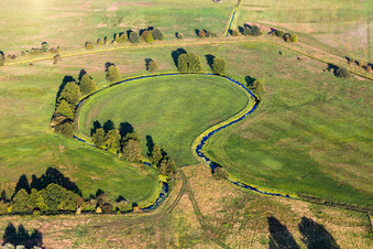 Schleife der Stecknitz bei Dalldorf im Bundesland Schleswig-Holstein, Deutschland