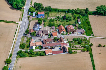 Welschhof von Westen in Freckenfeld im Bundesland Rheinland-Pfalz, Deutschland